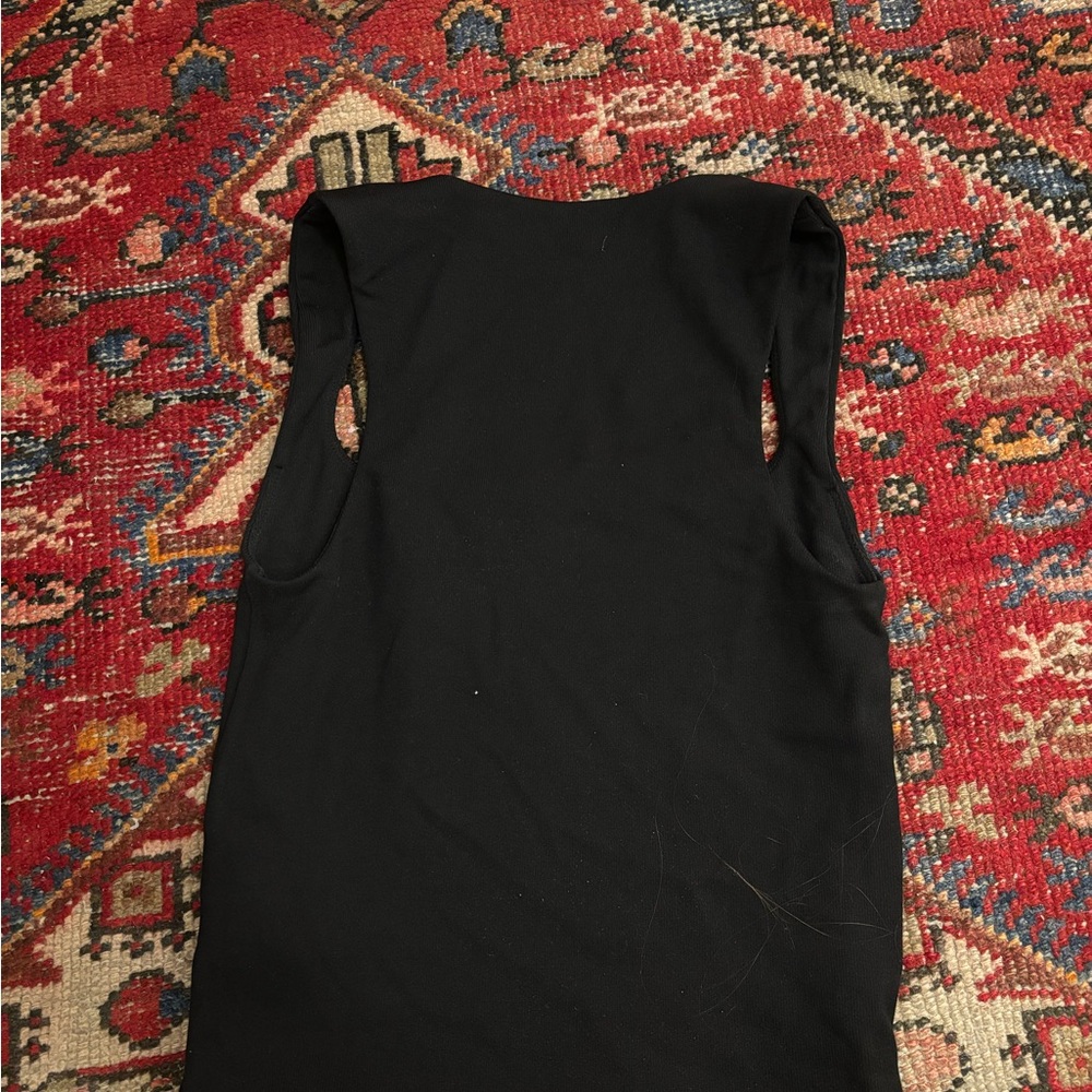 Wilfred Black Square-Neck Ribbed Tank - Picture 3 of 3